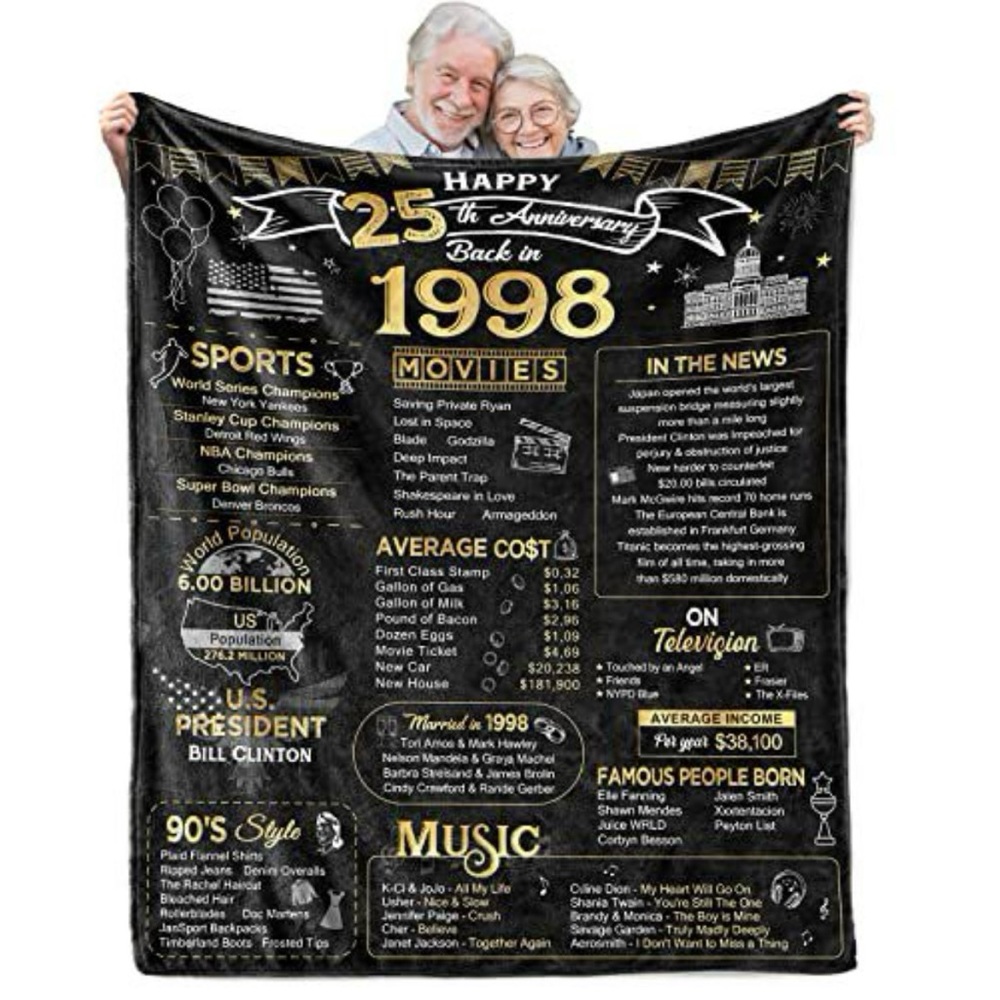 25th Anniversary blanket